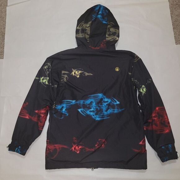 Volcom Volume Insulated Snowboard Jacket Black Multicolor Size Large • Like New! - Picture 14 of 14
